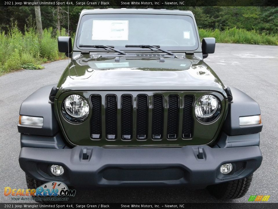 2021 Jeep Wrangler Unlimited Sport 4x4 Sarge Green / Black Photo #3