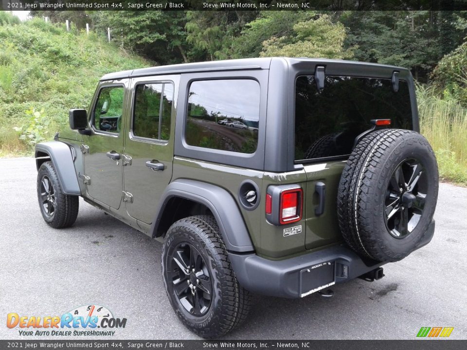 2021 Jeep Wrangler Unlimited Sport 4x4 Sarge Green / Black Photo #5