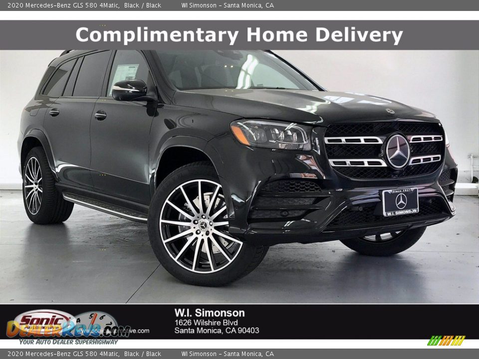 2020 Mercedes-Benz GLS 580 4Matic Black / Black Photo #1