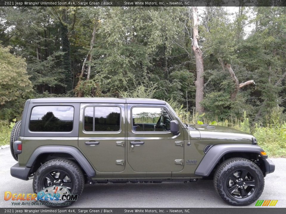 Sarge Green 2021 Jeep Wrangler Unlimited Sport 4x4 Photo #7