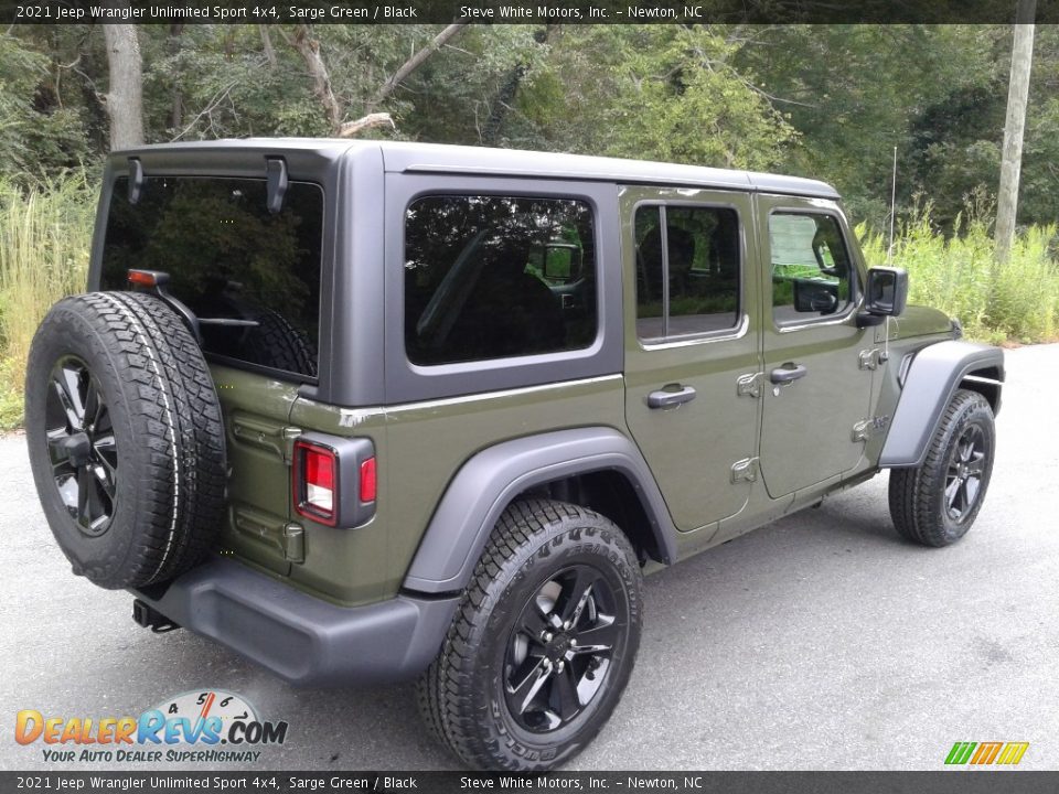 2021 Jeep Wrangler Unlimited Sport 4x4 Sarge Green / Black Photo #8