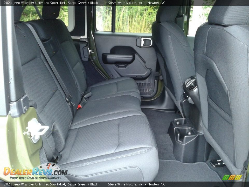 Rear Seat of 2021 Jeep Wrangler Unlimited Sport 4x4 Photo #17
