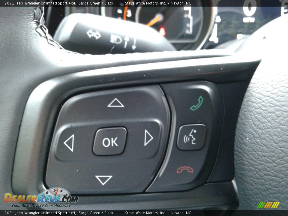 2021 Jeep Wrangler Unlimited Sport 4x4 Steering Wheel Photo #19