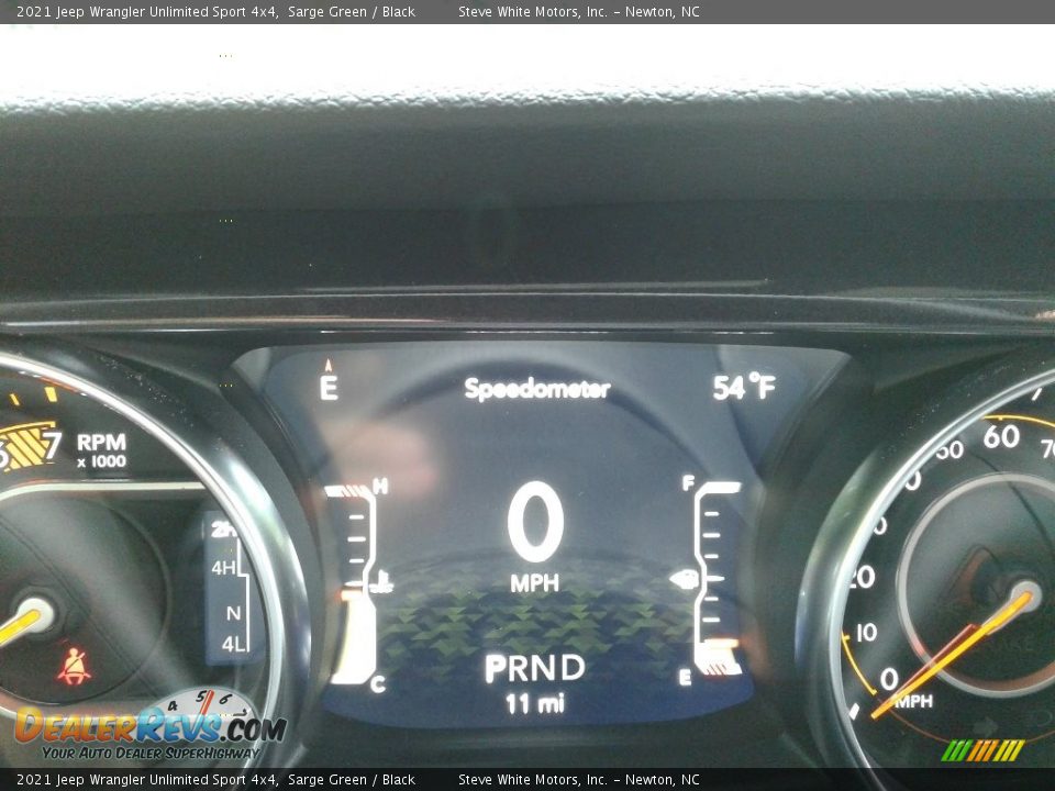 2021 Jeep Wrangler Unlimited Sport 4x4 Gauges Photo #21