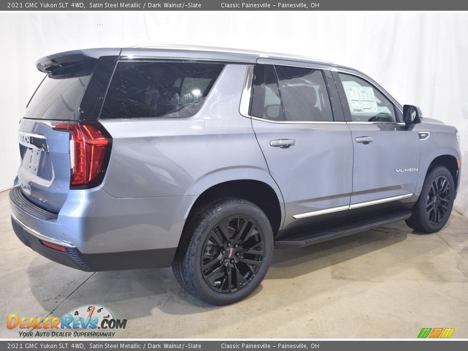 2021 GMC Yukon SLT 4WD Satin Steel Metallic / Dark Walnut/­Slate Photo #2