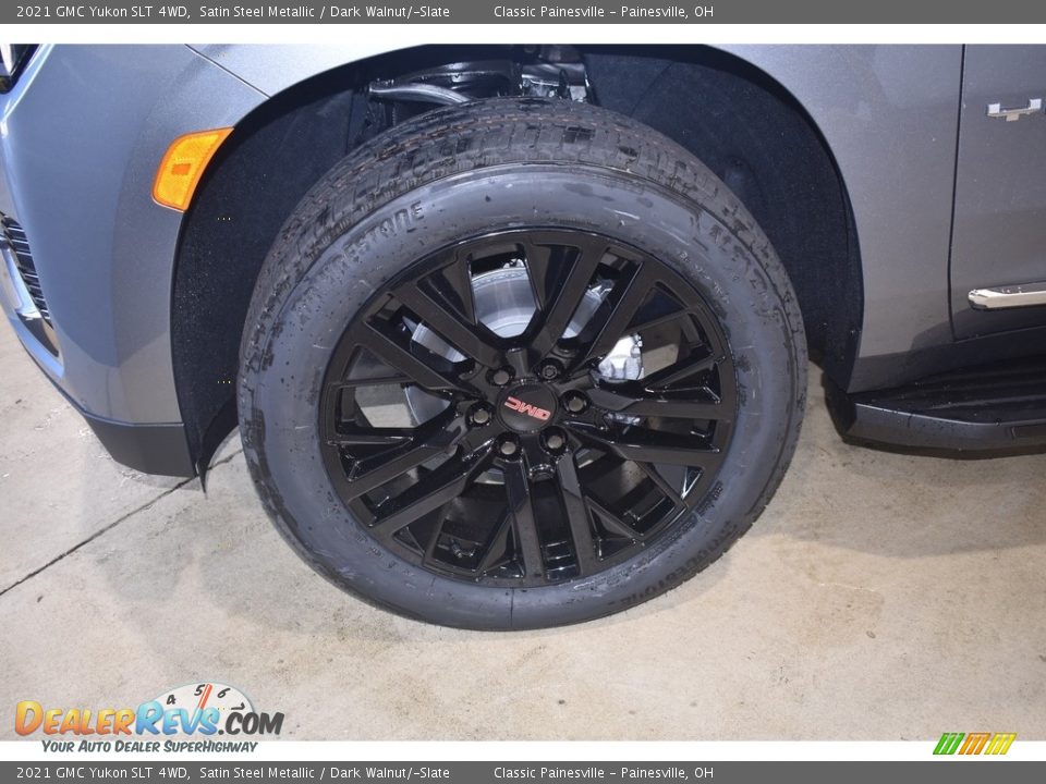 2021 GMC Yukon SLT 4WD Satin Steel Metallic / Dark Walnut/­Slate Photo #5