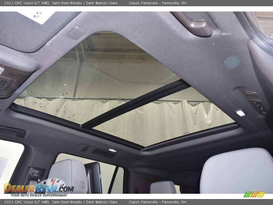 2021 GMC Yukon SLT 4WD Satin Steel Metallic / Dark Walnut/­Slate Photo #6