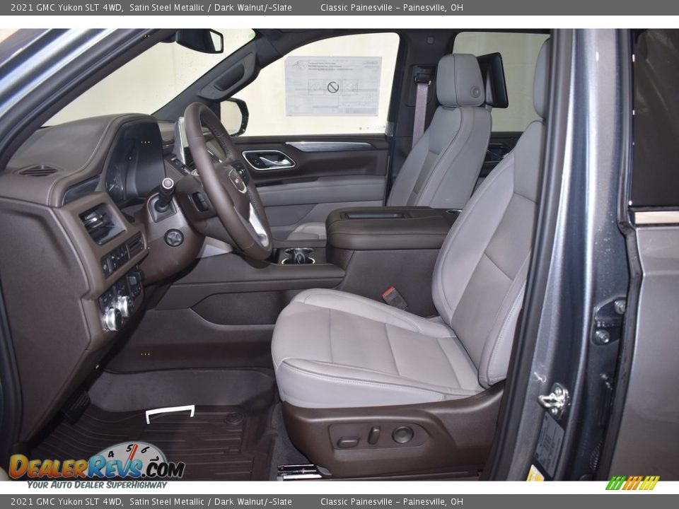 Dark Walnut/­Slate Interior - 2021 GMC Yukon SLT 4WD Photo #7