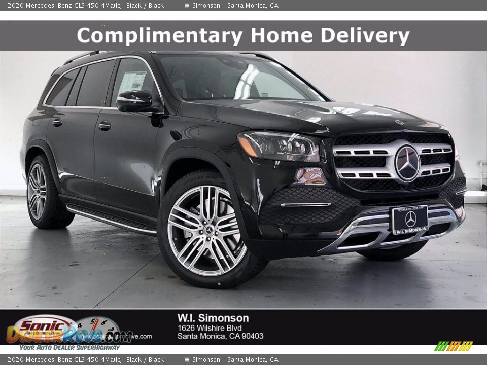 2020 Mercedes-Benz GLS 450 4Matic Black / Black Photo #1