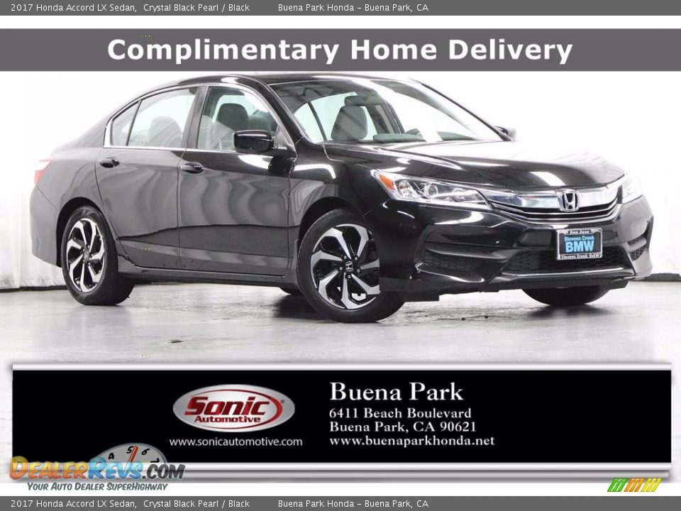 2017 Honda Accord LX Sedan Crystal Black Pearl / Black Photo #1