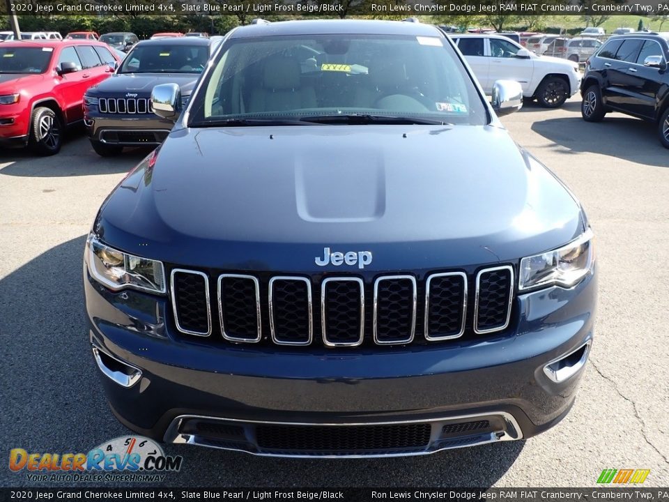 2020 Jeep Grand Cherokee Limited 4x4 Slate Blue Pearl / Light Frost Beige/Black Photo #2