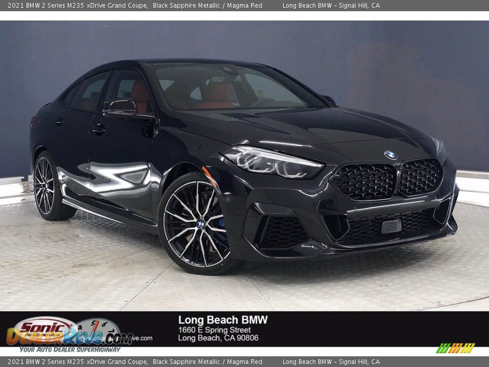 2021 BMW 2 Series M235 xDrive Grand Coupe Black Sapphire Metallic / Magma Red Photo #1
