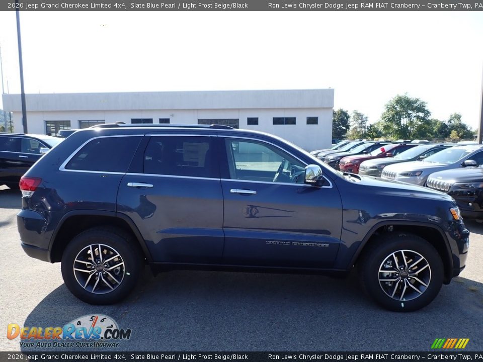 2020 Jeep Grand Cherokee Limited 4x4 Slate Blue Pearl / Light Frost Beige/Black Photo #4