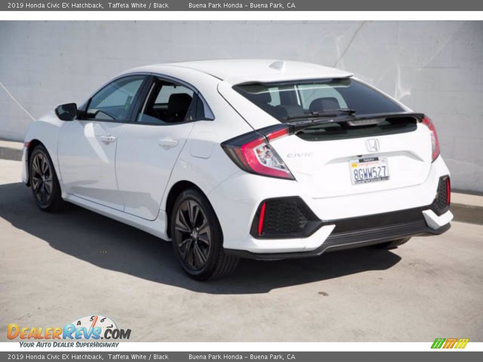 2019 Honda Civic EX Hatchback Taffeta White / Black Photo #2