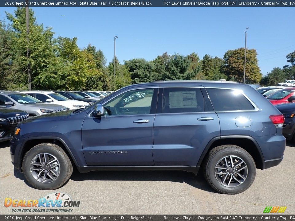 2020 Jeep Grand Cherokee Limited 4x4 Slate Blue Pearl / Light Frost Beige/Black Photo #9