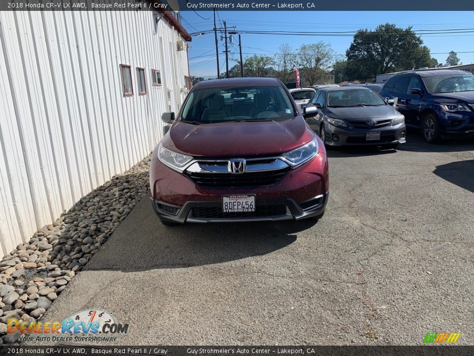 2018 Honda CR-V LX AWD Basque Red Pearl II / Gray Photo #1