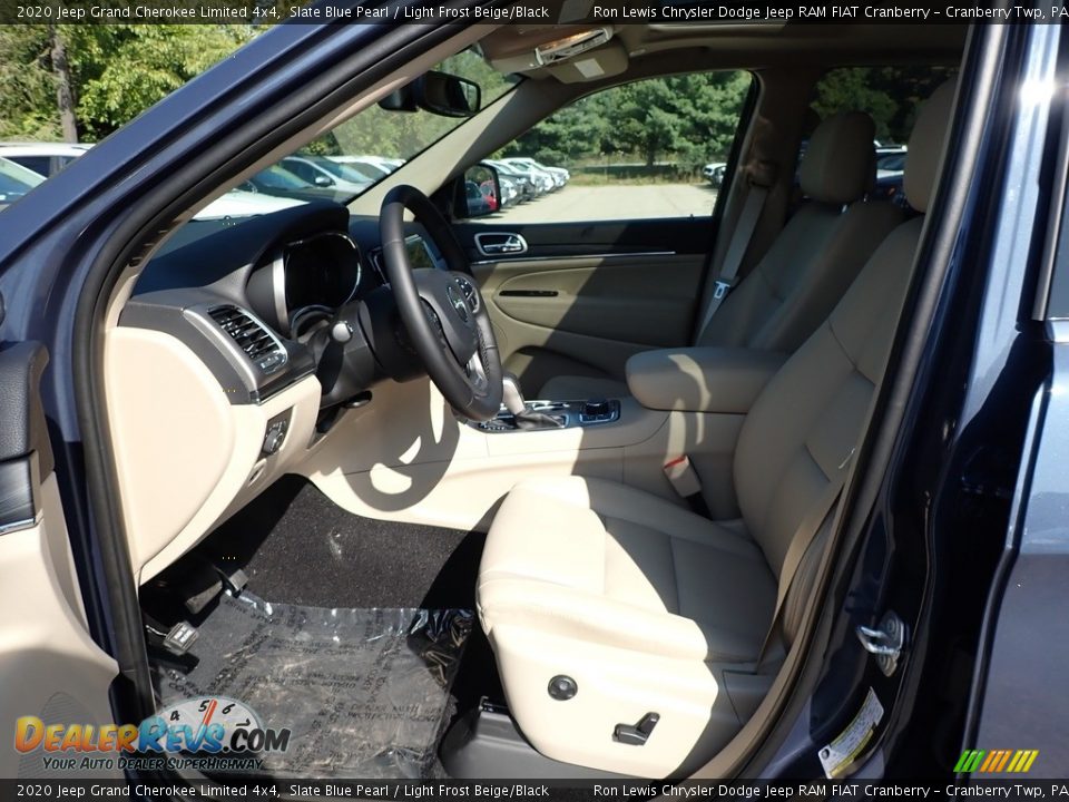 2020 Jeep Grand Cherokee Limited 4x4 Slate Blue Pearl / Light Frost Beige/Black Photo #13