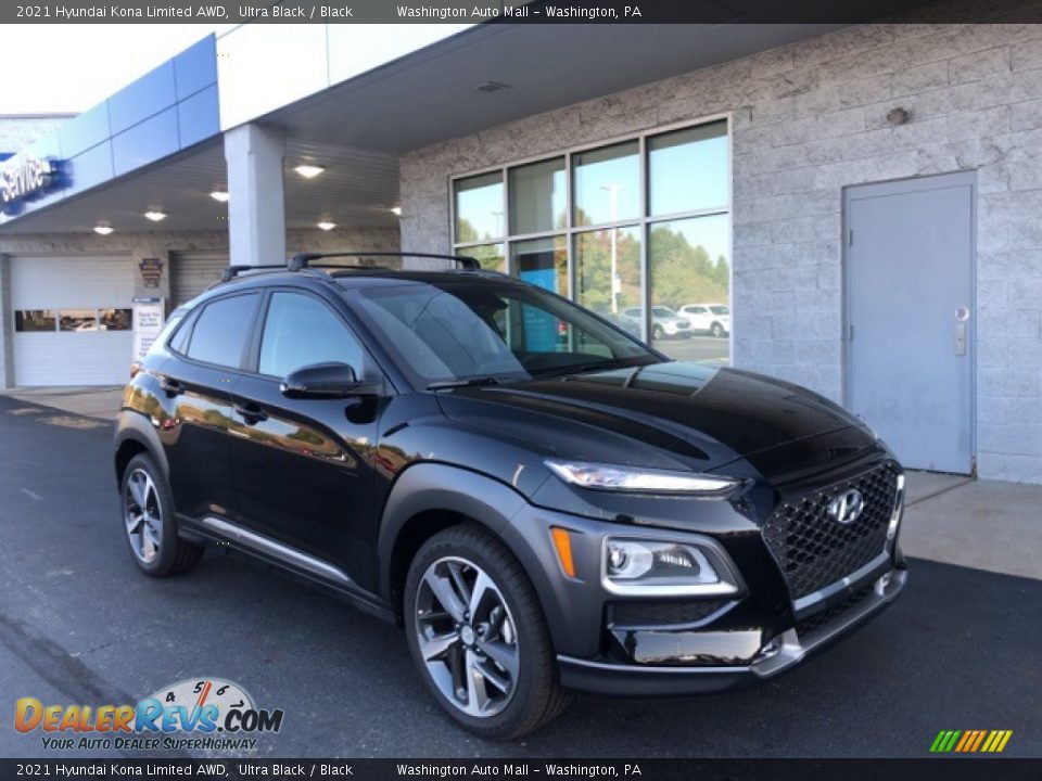 Front 3/4 View of 2021 Hyundai Kona Limited AWD Photo #1