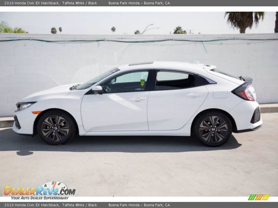 2019 Honda Civic EX Hatchback Taffeta White / Black Photo #9