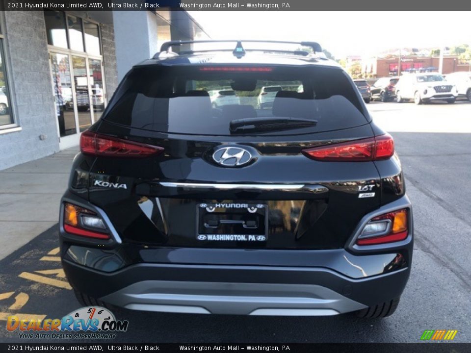 2021 Hyundai Kona Limited AWD Ultra Black / Black Photo #3