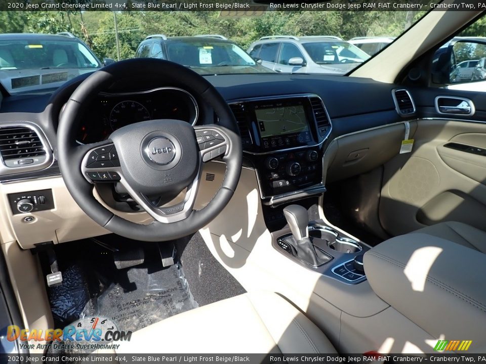2020 Jeep Grand Cherokee Limited 4x4 Slate Blue Pearl / Light Frost Beige/Black Photo #15