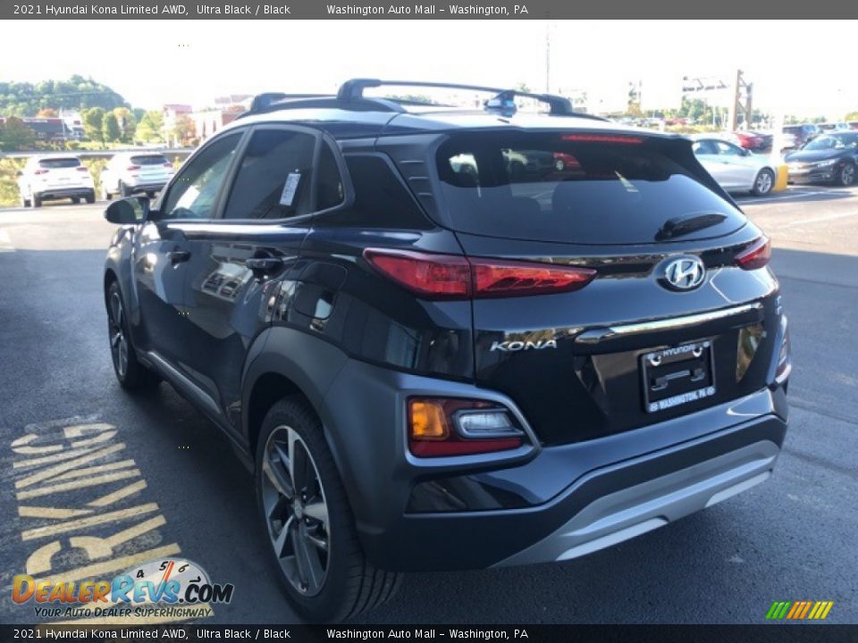 2021 Hyundai Kona Limited AWD Ultra Black / Black Photo #4