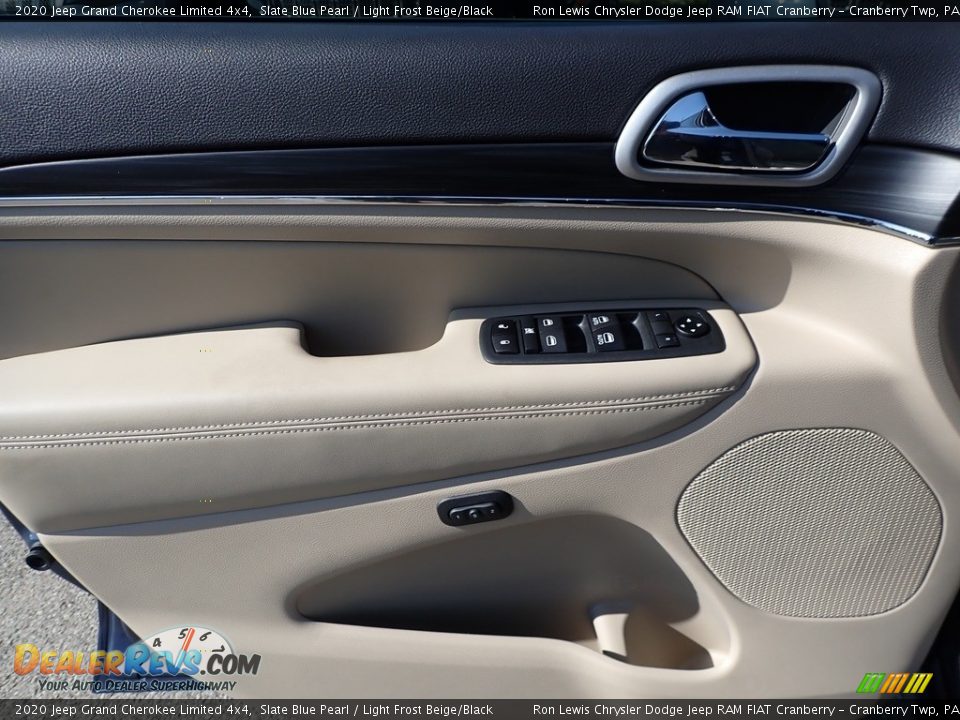 2020 Jeep Grand Cherokee Limited 4x4 Slate Blue Pearl / Light Frost Beige/Black Photo #16