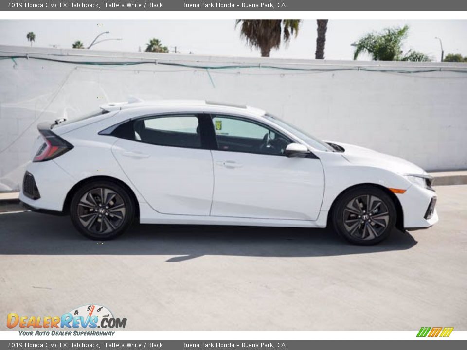 2019 Honda Civic EX Hatchback Taffeta White / Black Photo #13