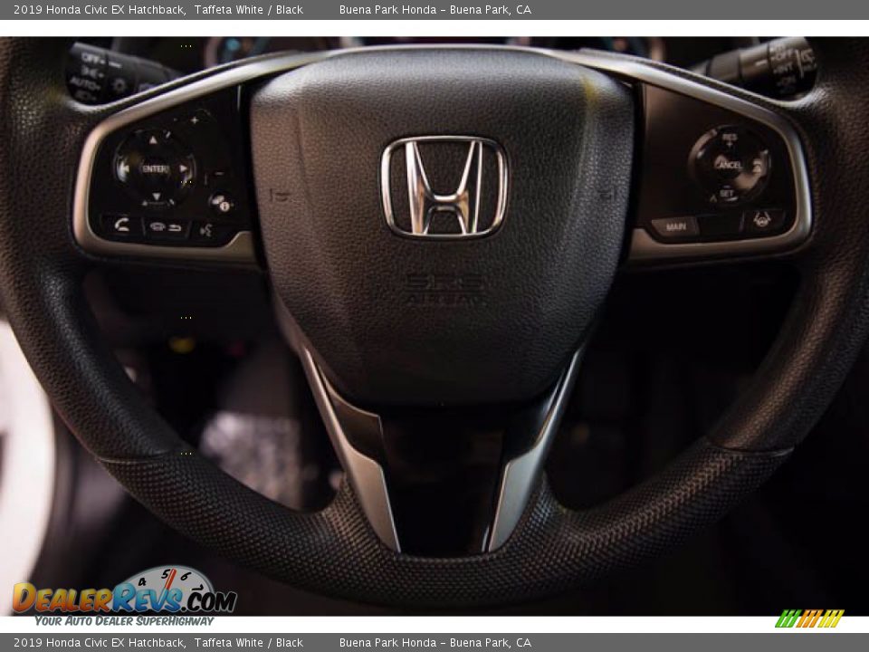 2019 Honda Civic EX Hatchback Taffeta White / Black Photo #14