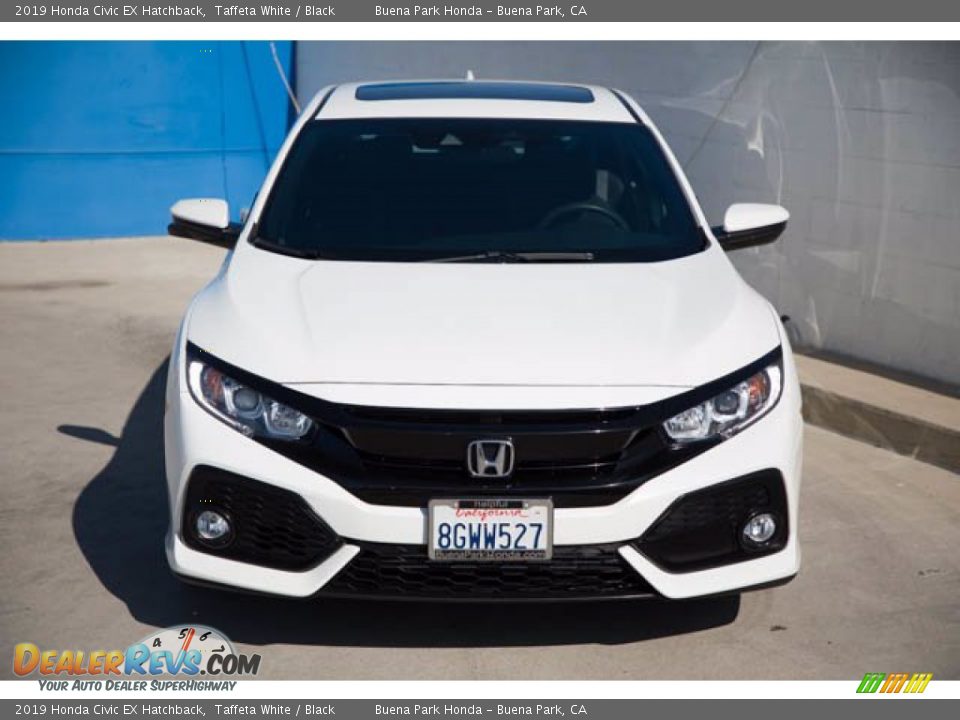 2019 Honda Civic EX Hatchback Taffeta White / Black Photo #17