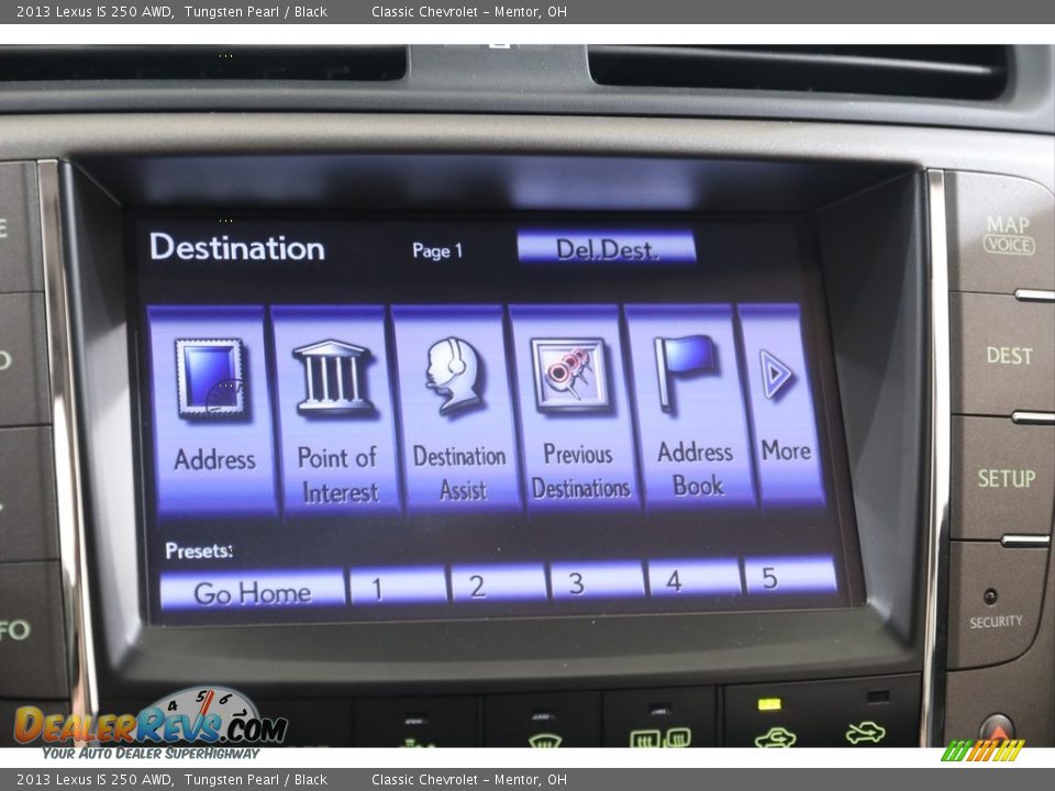 2013 Lexus IS 250 AWD Tungsten Pearl / Black Photo #12