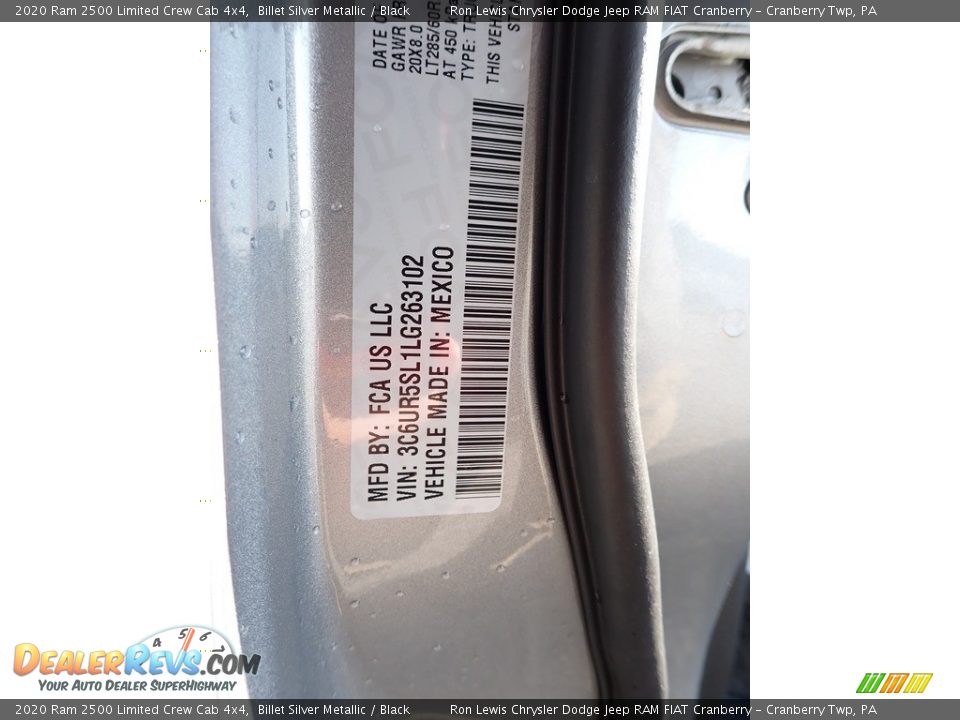 2020 Ram 2500 Limited Crew Cab 4x4 Billet Silver Metallic / Black Photo #11