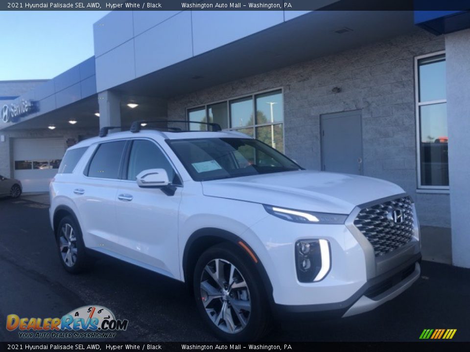 2021 Hyundai Palisade SEL AWD Hyper White / Black Photo #1