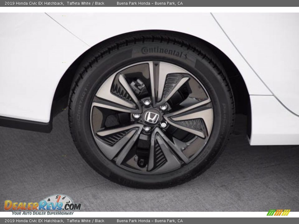 2019 Honda Civic EX Hatchback Taffeta White / Black Photo #35