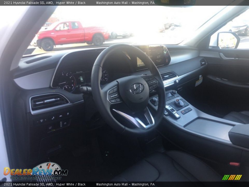 2021 Hyundai Palisade SEL AWD Hyper White / Black Photo #8