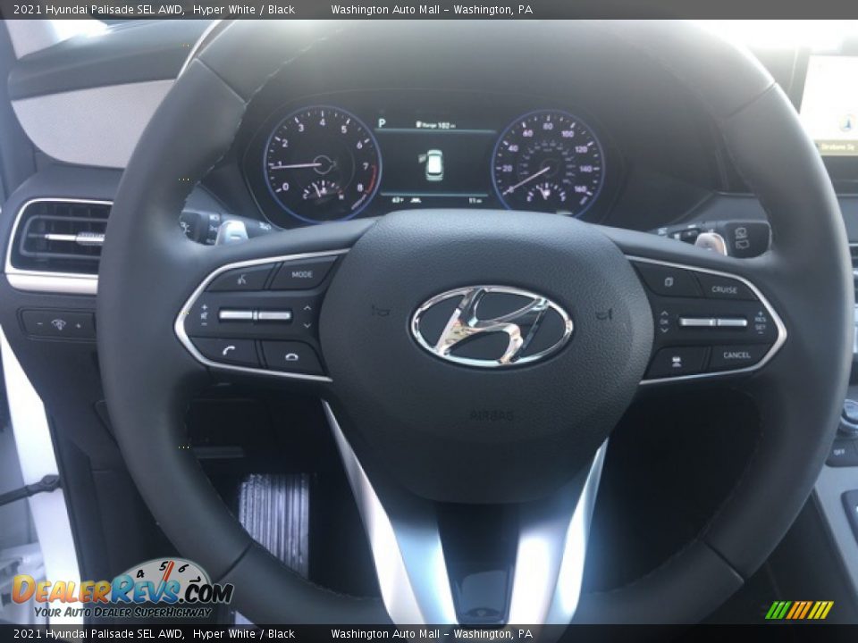 2021 Hyundai Palisade SEL AWD Hyper White / Black Photo #13