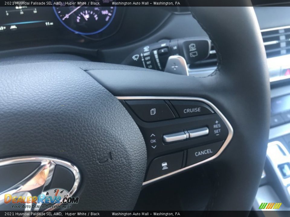2021 Hyundai Palisade SEL AWD Hyper White / Black Photo #15