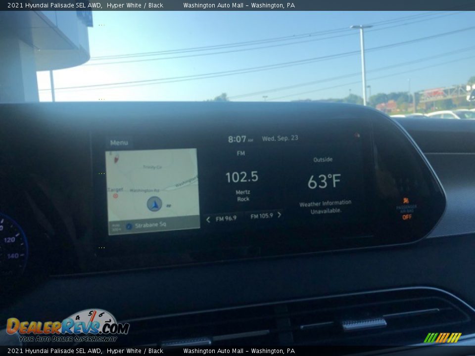 2021 Hyundai Palisade SEL AWD Hyper White / Black Photo #20