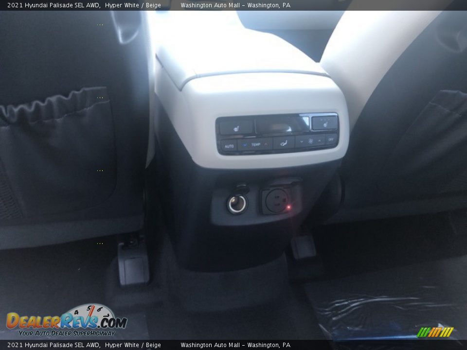 2021 Hyundai Palisade SEL AWD Hyper White / Beige Photo #10