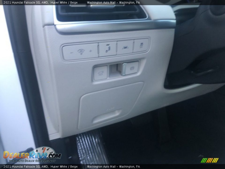 2021 Hyundai Palisade SEL AWD Hyper White / Beige Photo #12