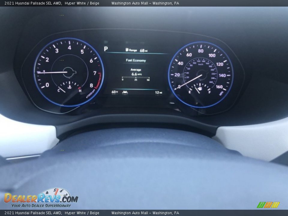 2021 Hyundai Palisade SEL AWD Hyper White / Beige Photo #16