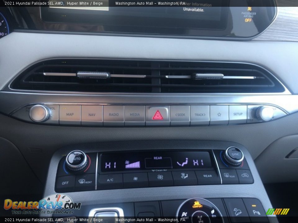 2021 Hyundai Palisade SEL AWD Hyper White / Beige Photo #18