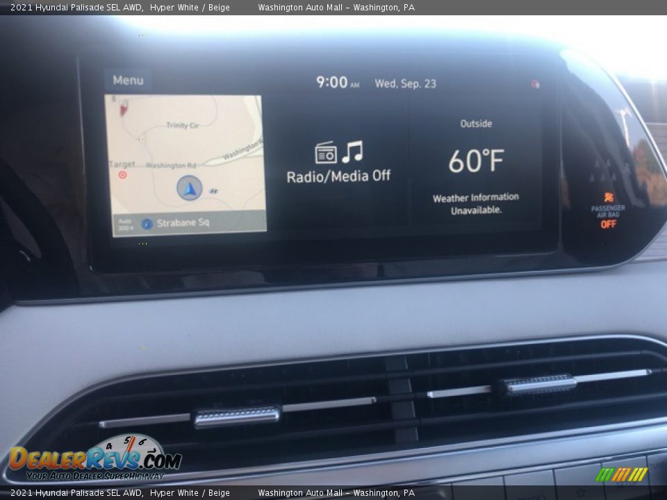 2021 Hyundai Palisade SEL AWD Hyper White / Beige Photo #19