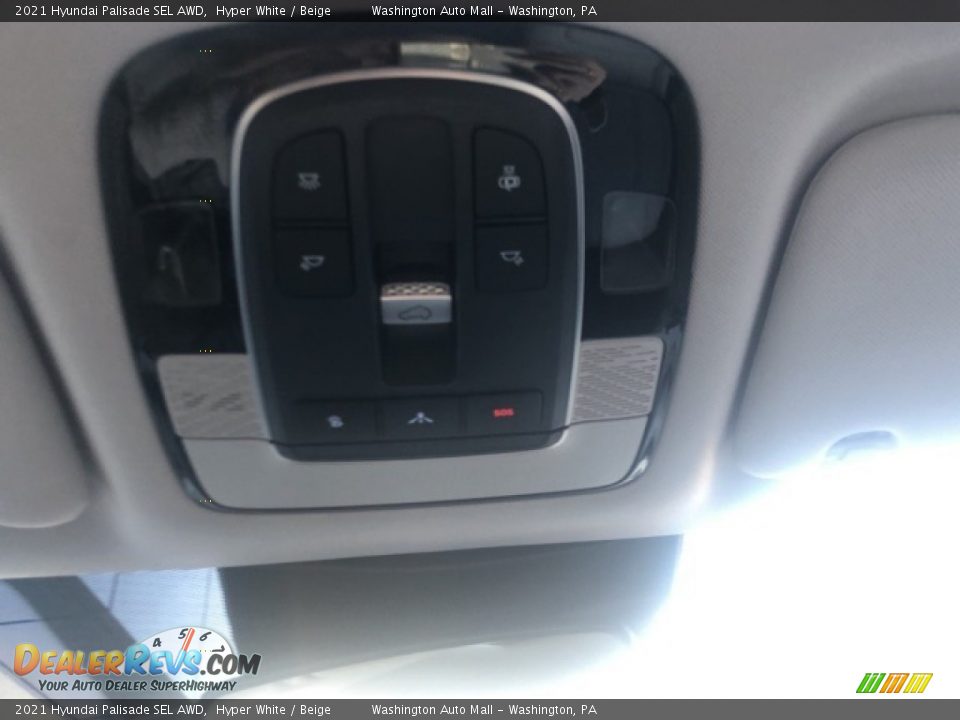 2021 Hyundai Palisade SEL AWD Hyper White / Beige Photo #20