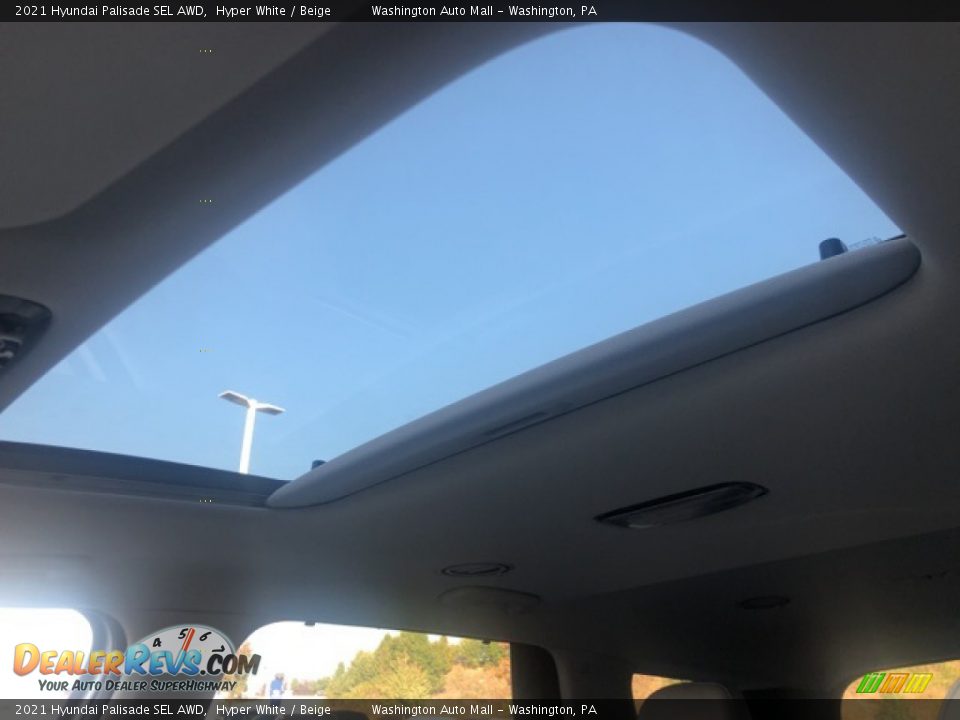 2021 Hyundai Palisade SEL AWD Hyper White / Beige Photo #21