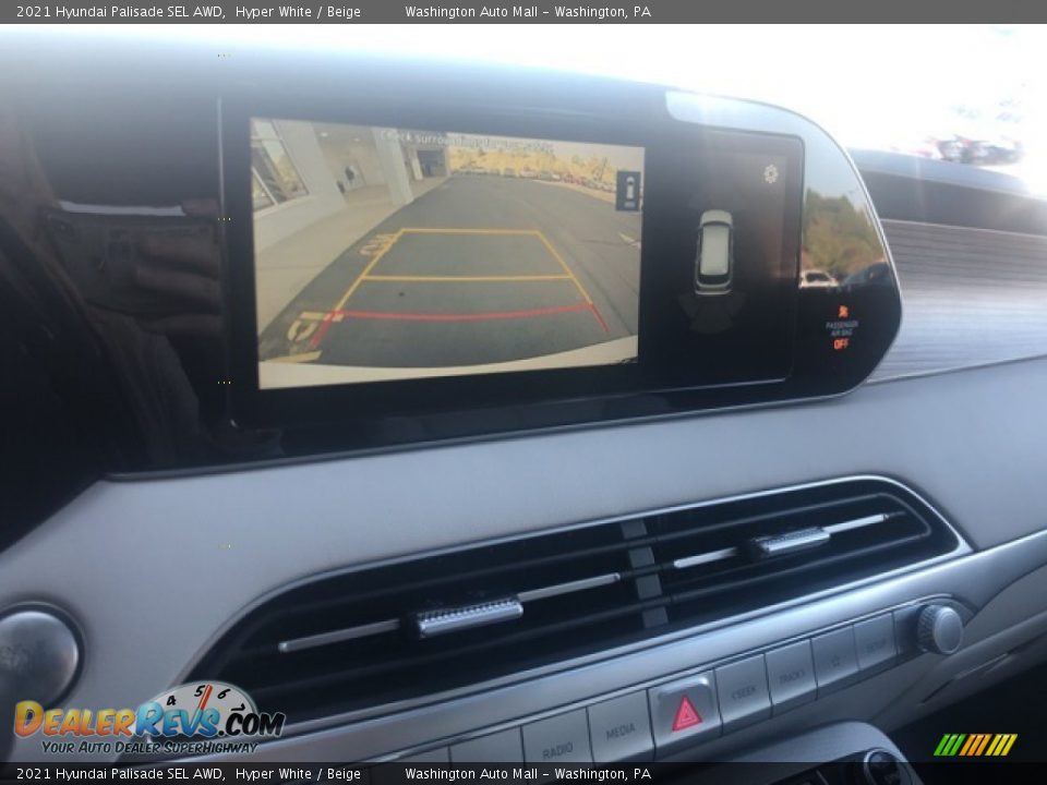 2021 Hyundai Palisade SEL AWD Hyper White / Beige Photo #22