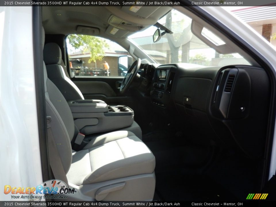 2015 Chevrolet Silverado 3500HD WT Regular Cab 4x4 Dump Truck Summit White / Jet Black/Dark Ash Photo #9