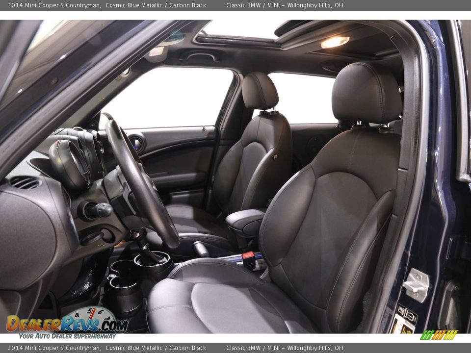 2014 Mini Cooper S Countryman Cosmic Blue Metallic / Carbon Black Photo #5