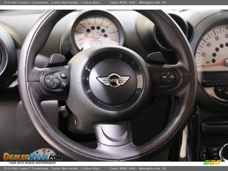 2014 Mini Cooper S Countryman Cosmic Blue Metallic / Carbon Black Photo #6