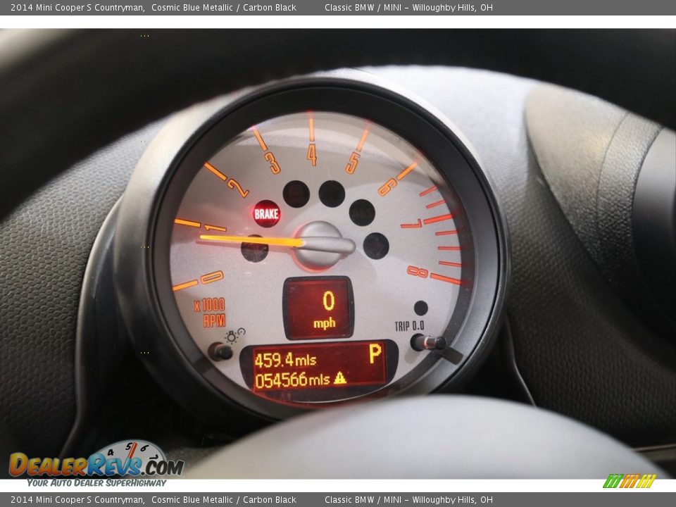 2014 Mini Cooper S Countryman Cosmic Blue Metallic / Carbon Black Photo #7